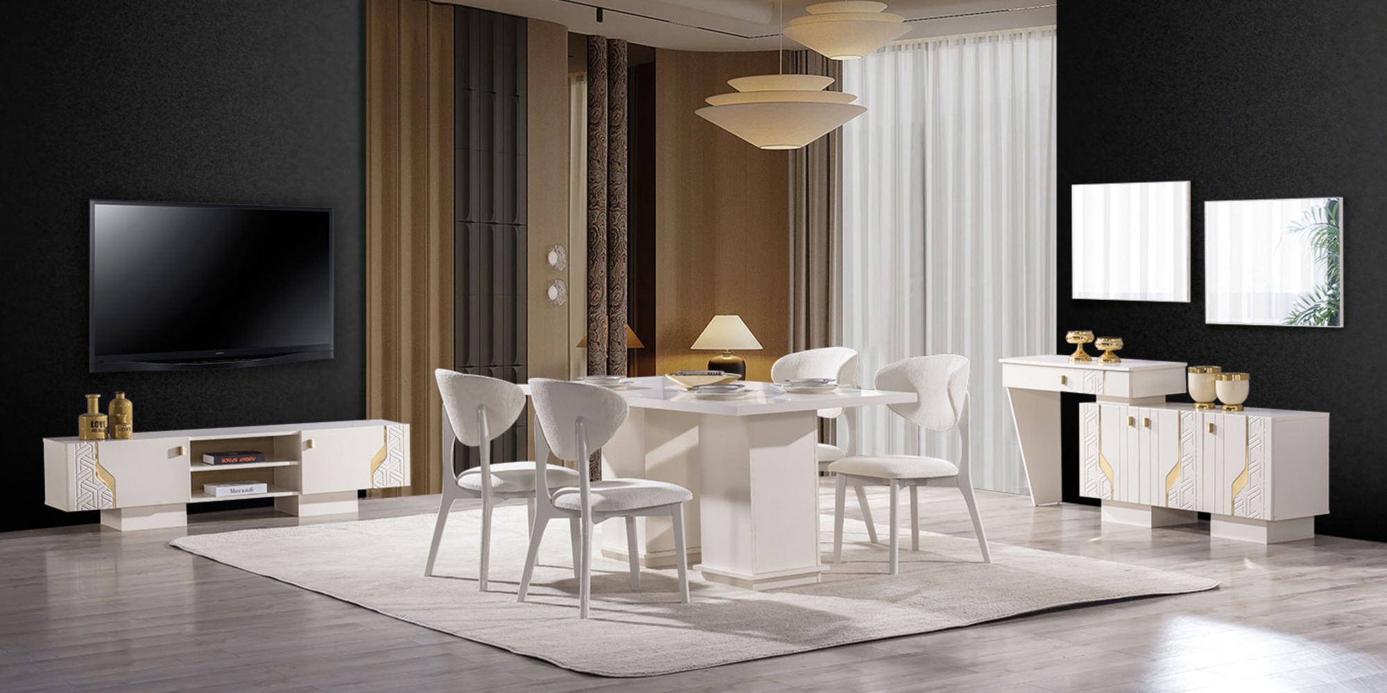 VZY - 522 - Elegance Yemek Odası Takımı